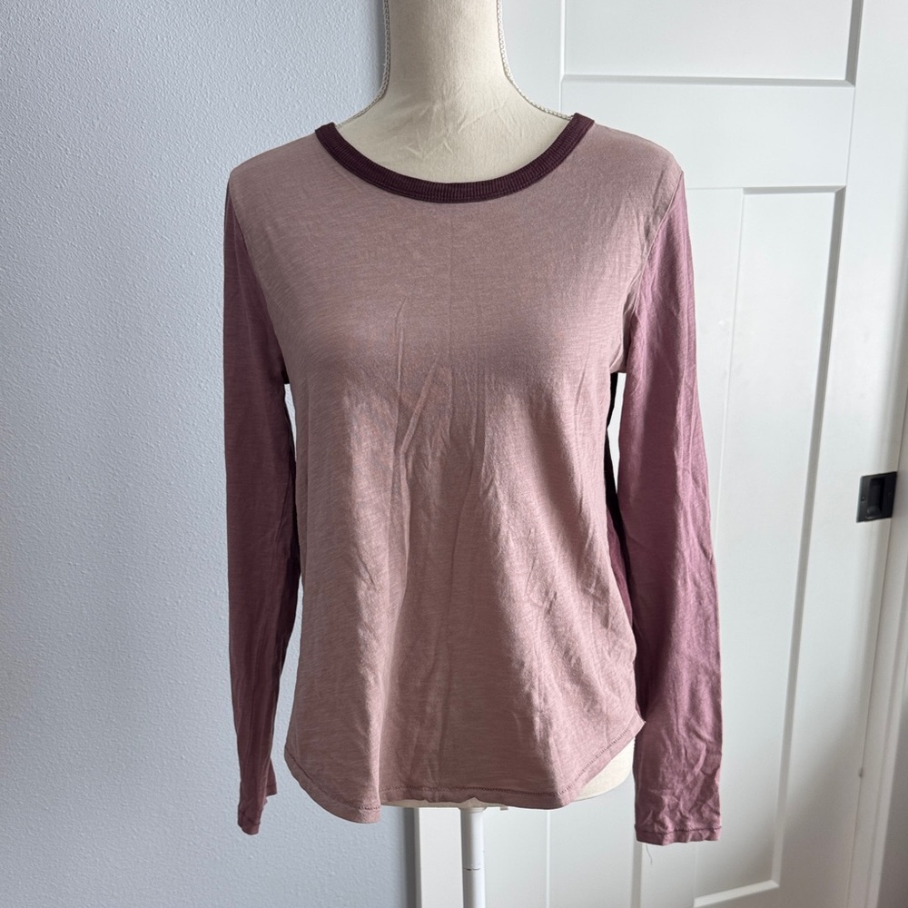 Women's Long Sleeve Top - Three shades of Purple